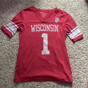 Womens Wisconsin Badgers V-Neck